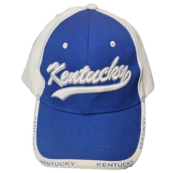 Kentucky Blue And White New Baseball Hat Cap Adjustable Back - Picture 1 of 8